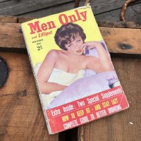 60s Vintage MEN ONLY Coimc Book Pinup Girl Advertising (M329)