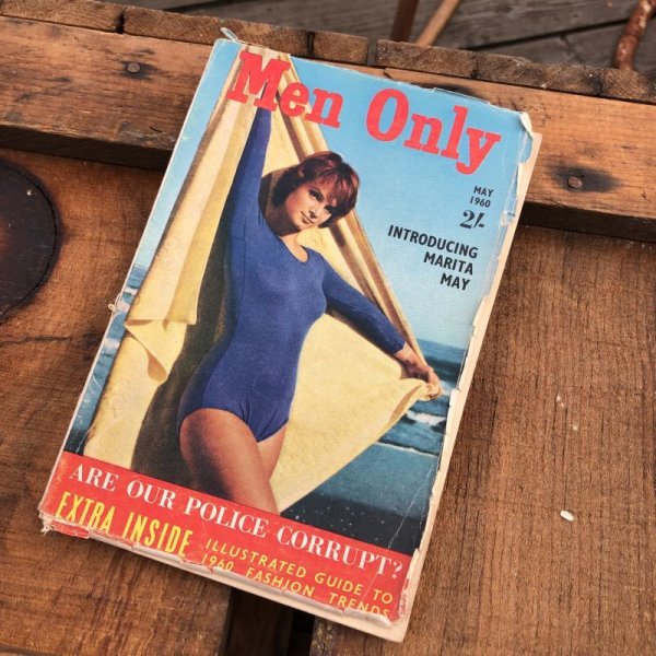 画像1: 60s Vintage MEN ONLY Coimc Book Pinup Girl Advertising (M330)