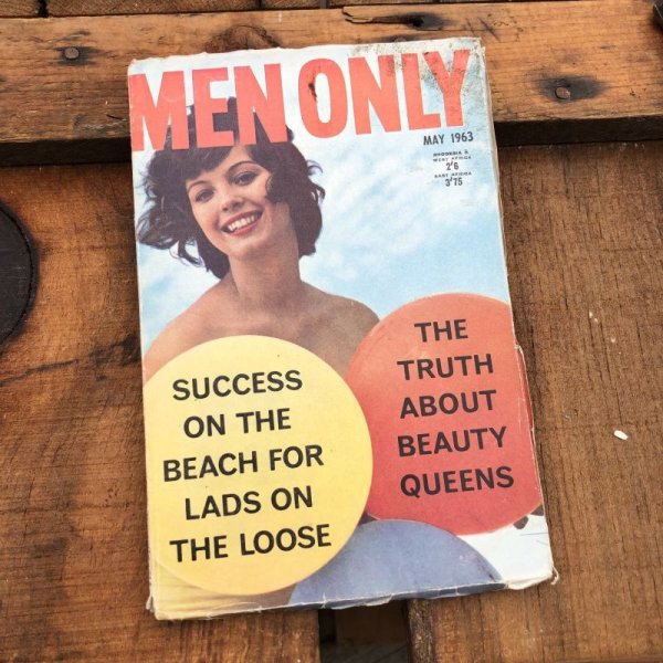 画像1: 60s Vintage MEN ONLY Coimc Book Pinup Girl Advertising (M327)