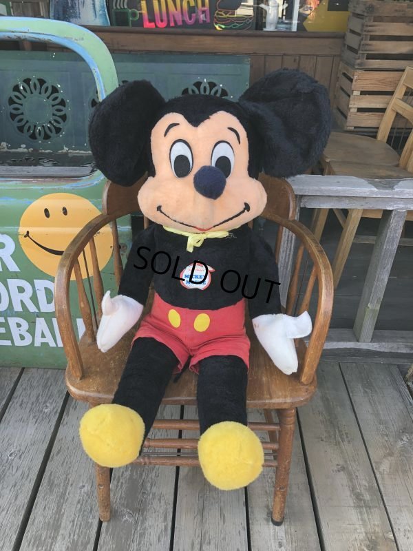 画像2: Vintage Disney Mickey Mouse Plush Doll 100cm (M343)