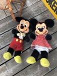 画像13: Vintage Disney Minnie & Mickey Mouse Plush Doll Set 60cm (M344)