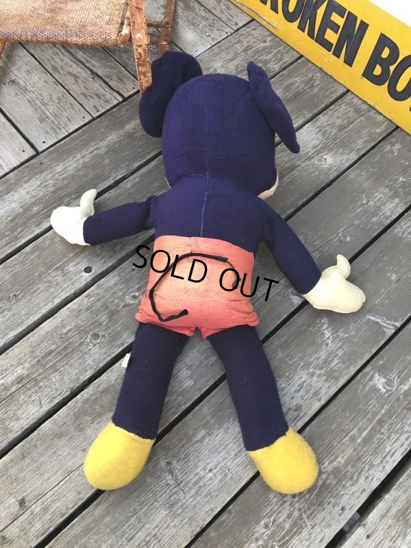 画像10: Vintage Disney Mickey Mouse Plush Doll 100cm (M342)