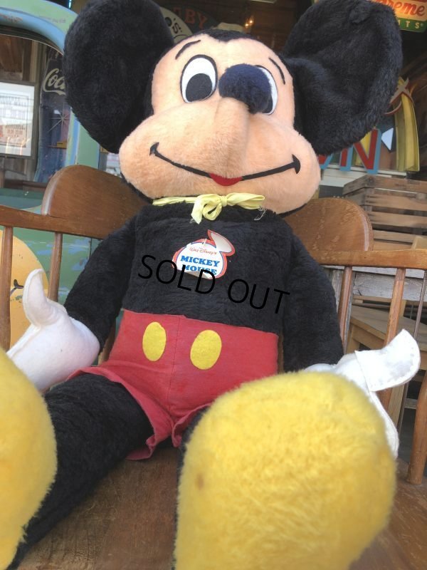 画像10: Vintage Disney Mickey Mouse Plush Doll 100cm (M343)