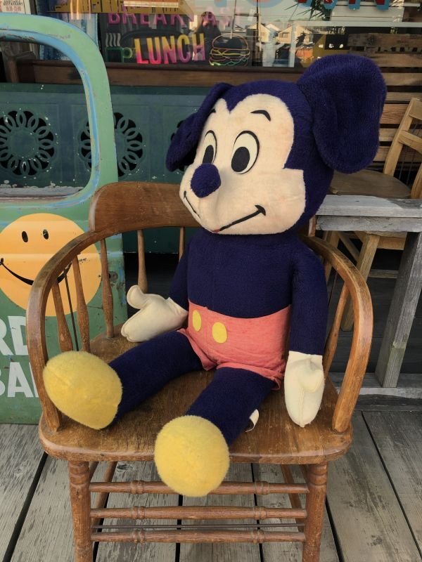 画像2: Vintage Disney Mickey Mouse Plush Doll 100cm (M342)