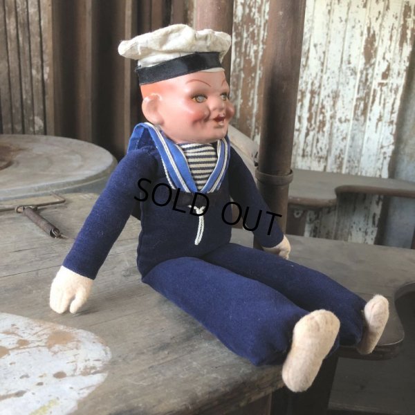 画像3: Vintage Sailor Composition Doll 31cm (M346) 