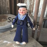 Vintage Sailor Composition Doll 31cm (M346) 