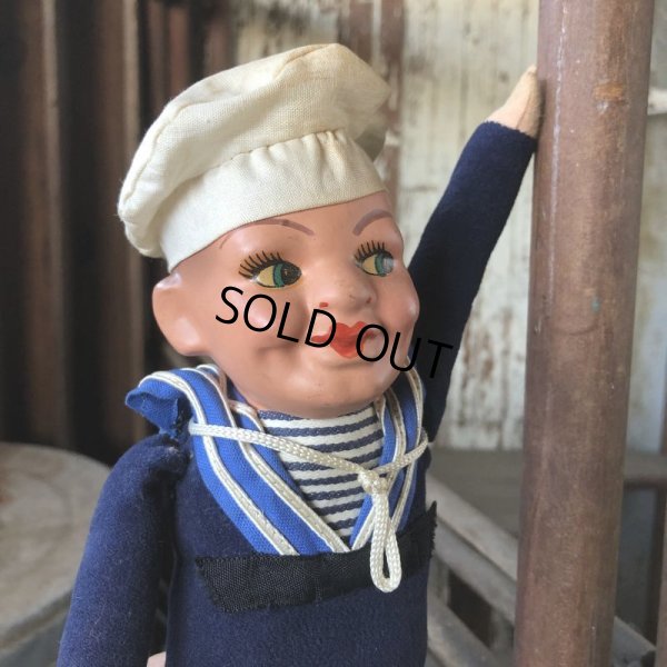 画像3: Vintage Sailor Composition Doll 28cm (M345) 