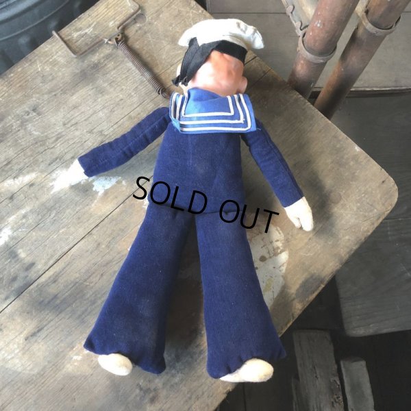 画像10: Vintage Sailor Composition Doll 31cm (M346) 