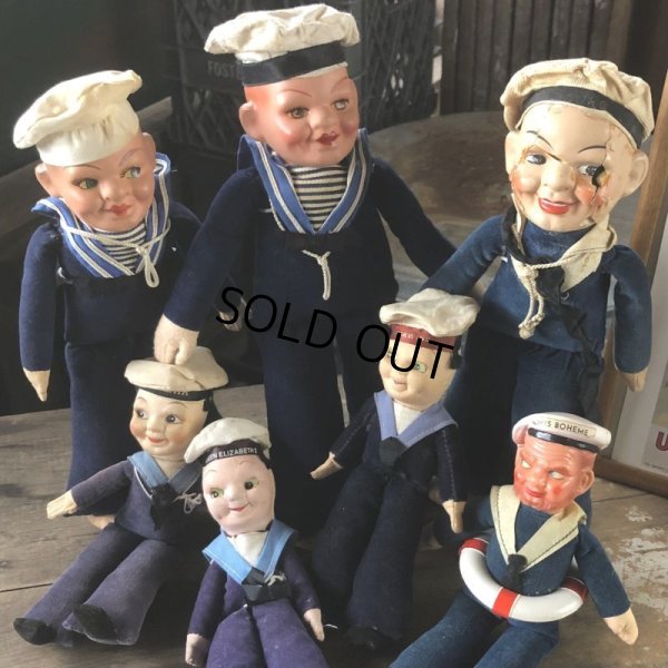 画像11: Vintage Sailor Composition Doll 28cm (M345) 