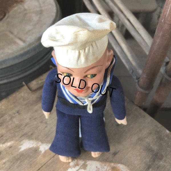 画像2: Vintage Sailor Composition Doll 28cm (M345) 