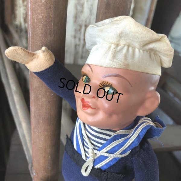 画像4: Vintage Sailor Composition Doll 28cm (M345) 