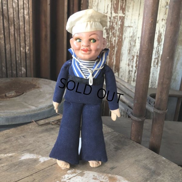 画像1: Vintage Sailor Composition Doll 28cm (M345) 