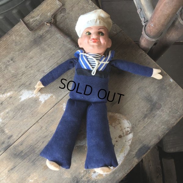 画像8: Vintage Sailor Composition Doll 28cm (M345) 