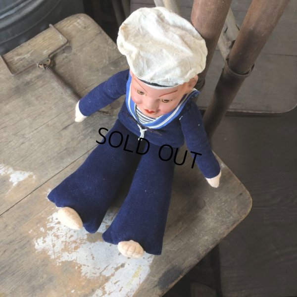 画像6: Vintage Sailor Composition Doll 31cm (M346) 