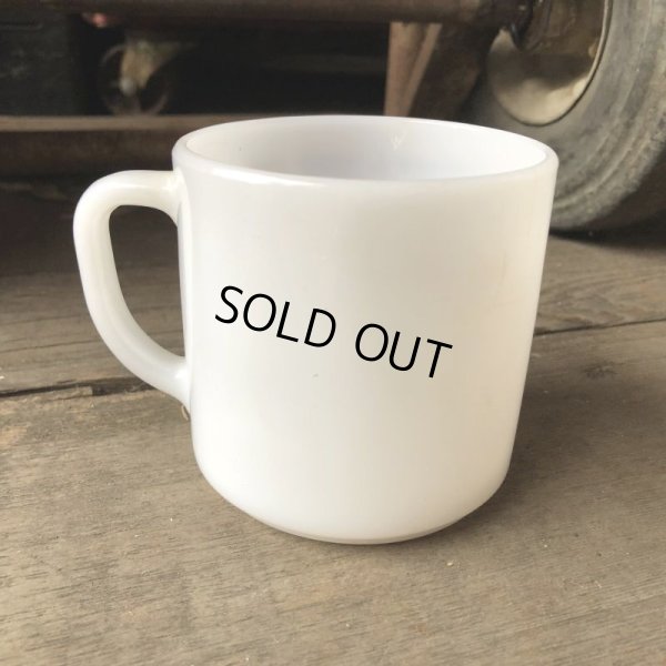 画像5: 70s Vintage Federal Milk Glass Mug TEXACO (M351) 