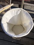 画像3: Vintage Laundry Wire Hamper Canvas Duffel Bag (M366) 