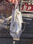 画像11: Vintage Laundry Wire Hamper Canvas Duffel Bag (M366) 