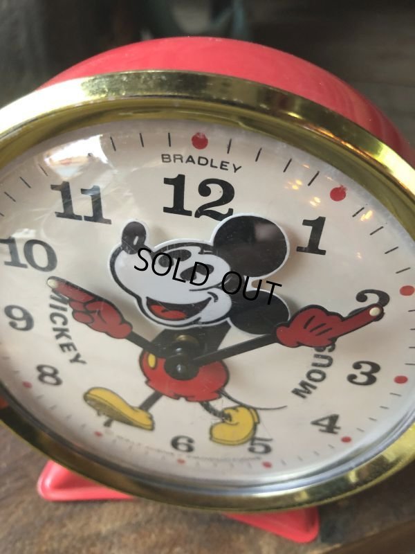 画像8: 70s Vintage Bradley Disney Mickey Mouse Animated Action Alarm Clock (M368)