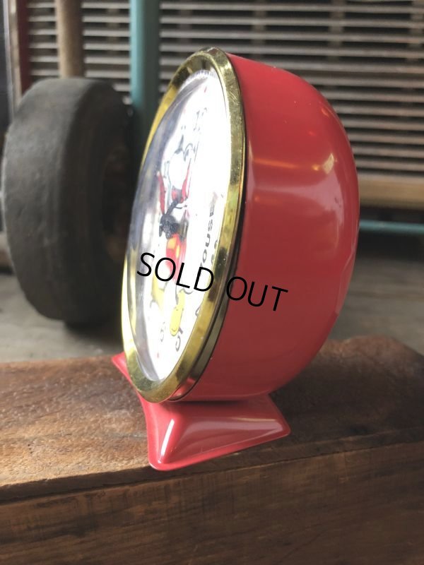 画像5: 70s Vintage Bradley Disney Mickey Mouse Animated Action Alarm Clock (M368)