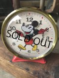 70s Vintage Bradley Disney Mickey Mouse Animated Action Alarm Clock (M368)