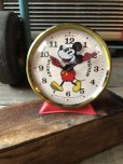 画像2: 70s Vintage Bradley Disney Mickey Mouse Animated Action Alarm Clock (M368) (2)