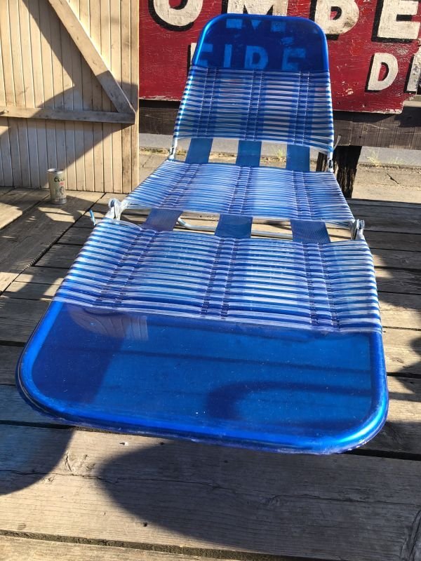 画像11: Vintage Folding Lawn Chair Long (M375)