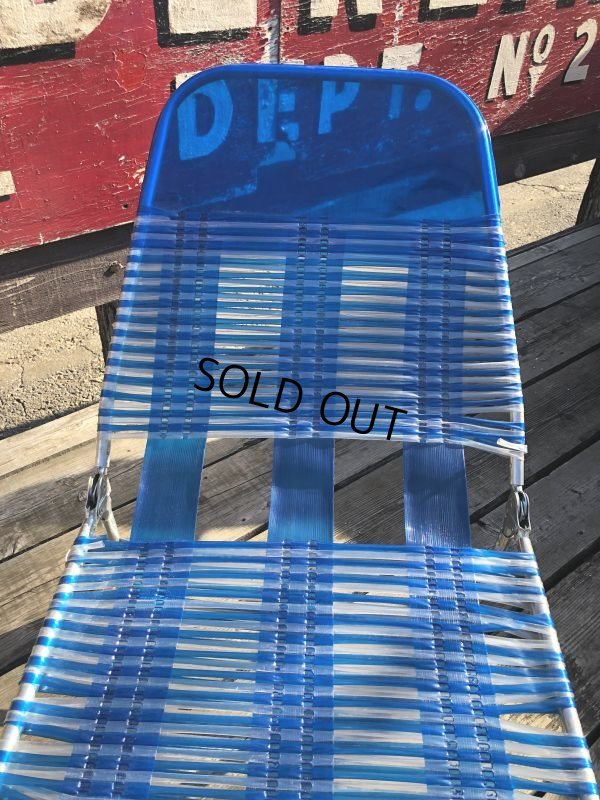 画像14: Vintage Folding Lawn Chair Long (M374)