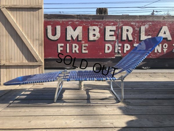 画像7: Vintage Folding Lawn Chair Long (M374)