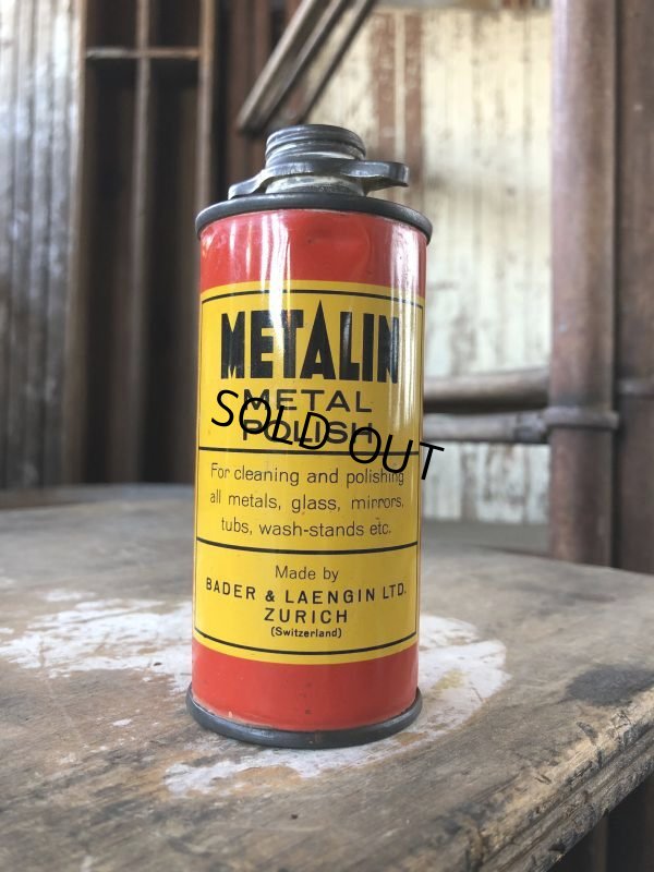 画像2: Vintage Metalin METAL POLISH Can (M373)