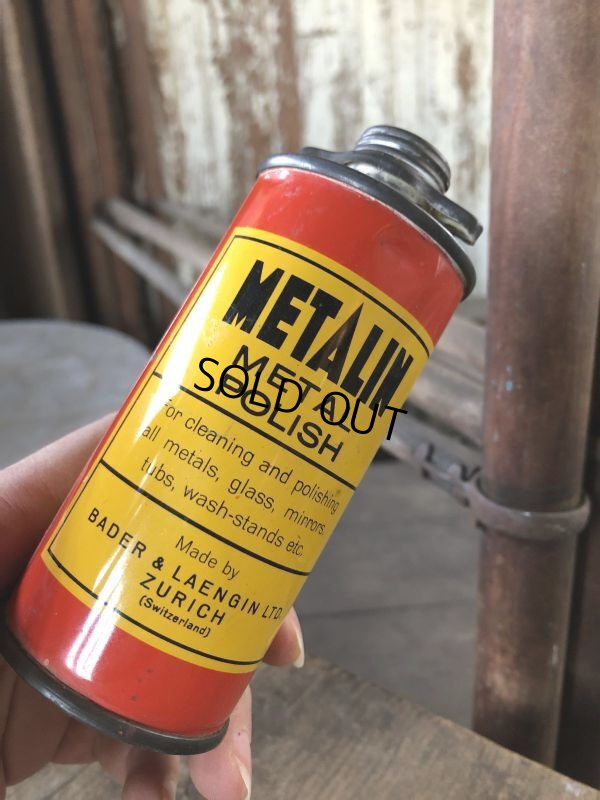 画像1: Vintage Metalin METAL POLISH Can (M373)