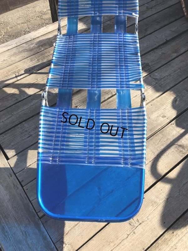 画像13: Vintage Folding Lawn Chair Long (M374)