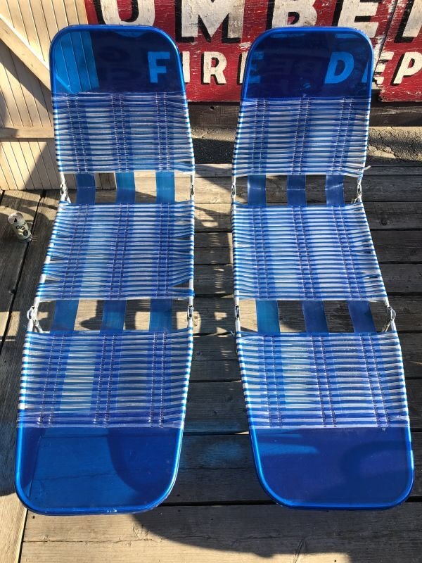 画像23: Vintage Folding Lawn Chair Long (M375)