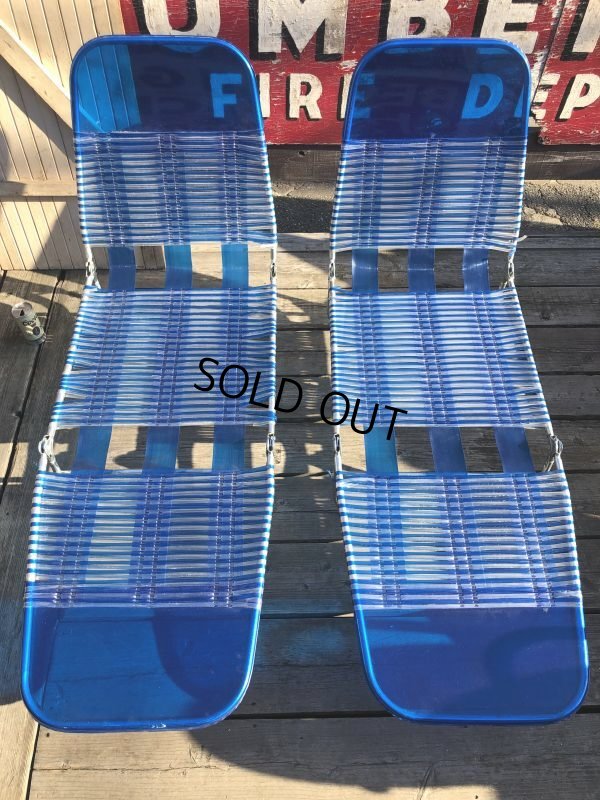 画像23: Vintage Folding Lawn Chair Long (M375)