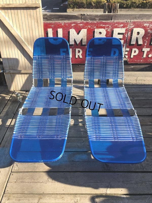 画像25: Vintage Folding Lawn Chair Long (M374)