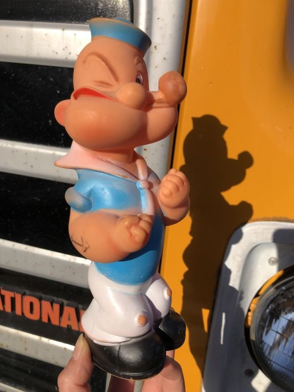 画像1: 70s Vintage Popeye Vinyl Doll (M380)