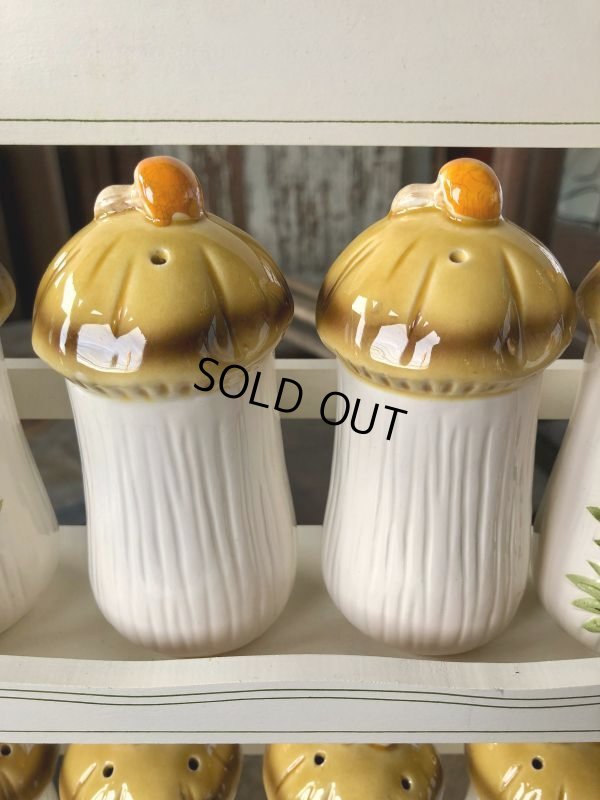 画像28: 70s Vintage Sears Merry Mushrooms kitchen Coordinates Spice Rack N.O.S (M388)