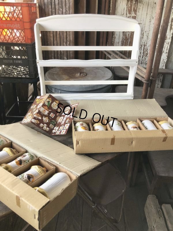 画像19: 70s Vintage Sears Merry Mushrooms kitchen Coordinates Spice Rack N.O.S (M388)