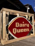 Vintage Advertising DQ Dairy Queen Restaurant Store Display Lighted Sign Hard to Find (M389)
