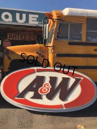 Vintage Advertising A&W Restaurant Store Display Lighted Sign Hard to Find (M390)