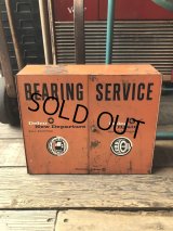 50s Vintage Delco Hyatt Bearing Service Industrial Store Display Cabinet (M391)