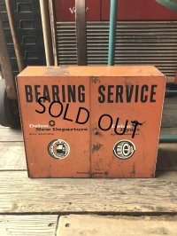 50s Vintage Delco Hyatt Bearing Service Industrial Store Display Cabinet (M391)