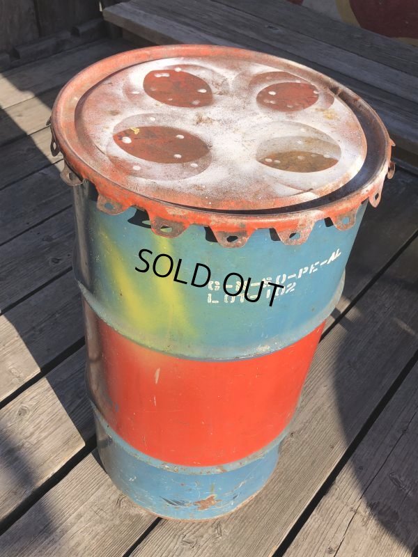 画像5: Vintage Drum Oil Can Gulf Muliti-Porpose Gear Lubricant 90 16 U.S. GALLONS (M394)