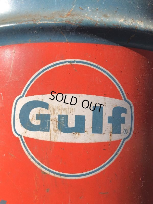 画像2: Vintage Oil Can Gulf Muliti-Porpose Gear Lubricant 90 16 U.S. GALLONS (M394)