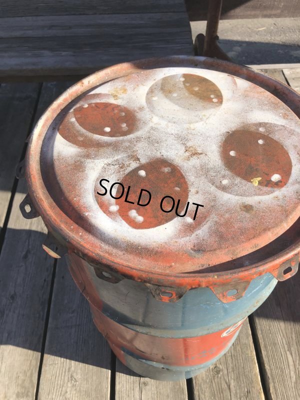 画像7: Vintage Drum Oil Can Gulf Muliti-Porpose Gear Lubricant 90 16 U.S. GALLONS (M394)