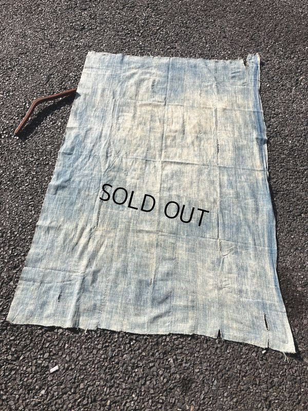 画像13: Vintage African Indigo Fabric Cloth Rag (M395) 