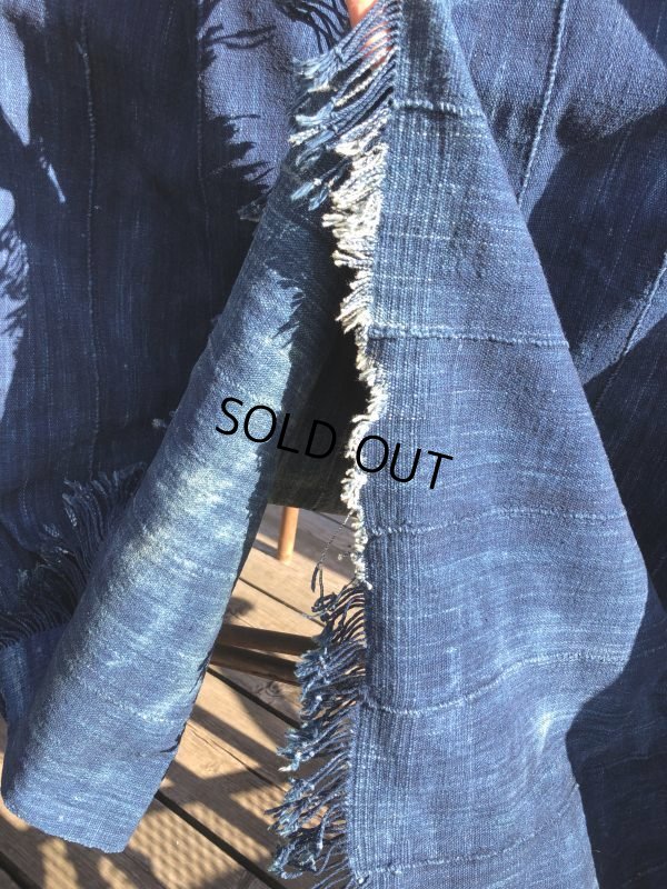 画像7: Vintage African Indigo Fabric Cloth Rag (M397) 