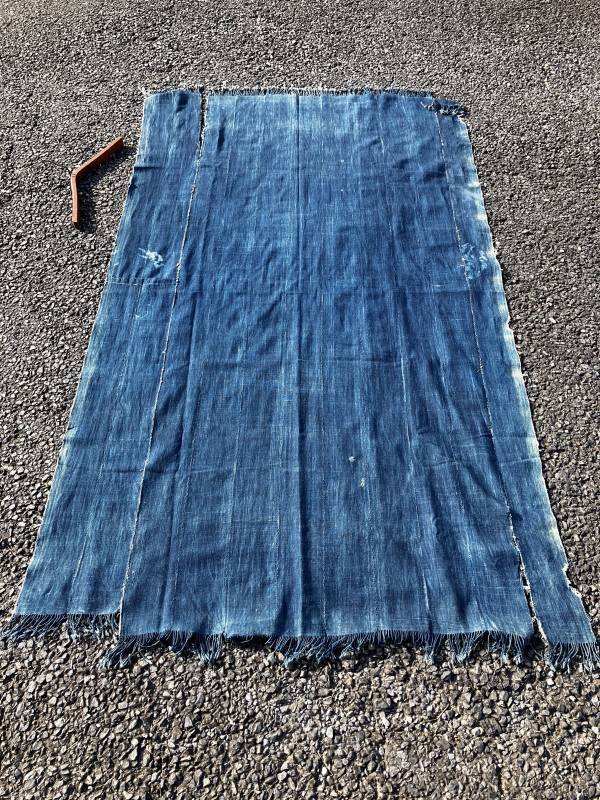 画像13: Vintage African Indigo Fabric Cloth Rag (M396) 