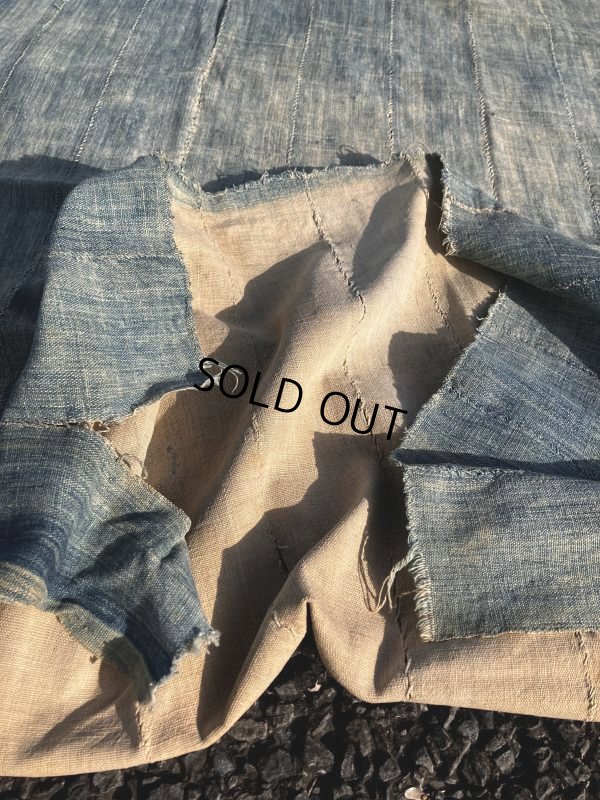 画像16: Vintage African Indigo Fabric Cloth Rag (M395) 