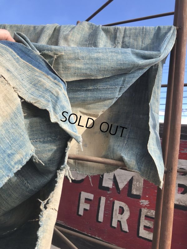 画像7: Vintage African Indigo Fabric Cloth Rag (M395) 