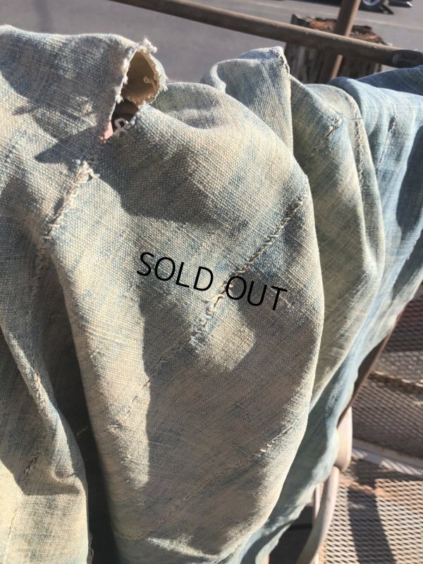 画像10: Vintage African Indigo Fabric Cloth Rag (M395) 